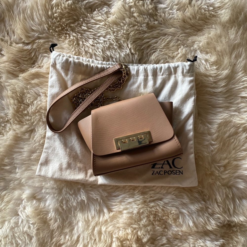 Zac Posen Mini Eartha crossbody bag Tan/Gold